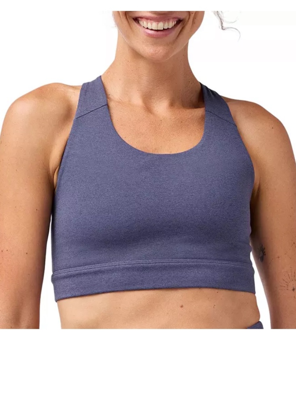 NWT Brooks Luxe Pocket Bra Size Medium Heather Nightshadow